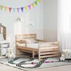 vidaXL Ramka ł&oacute;żka z materacem Brązowy 80 x 200 cm Lite drewno sosnowe