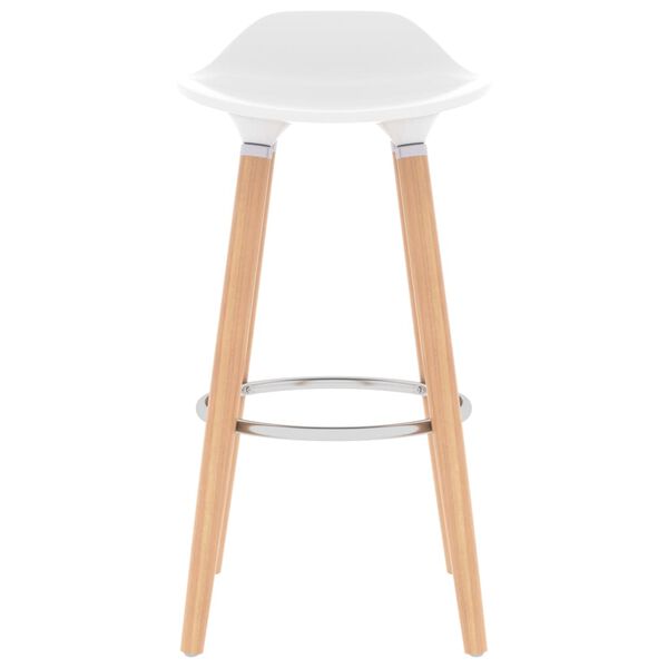 vidaXL Stołki barowe, 2 szt., białe