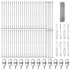 vidaXL Słupek ogrodzeniowy. Srebrny 100 x 0,4 m (siatka 12 x 12 mm)