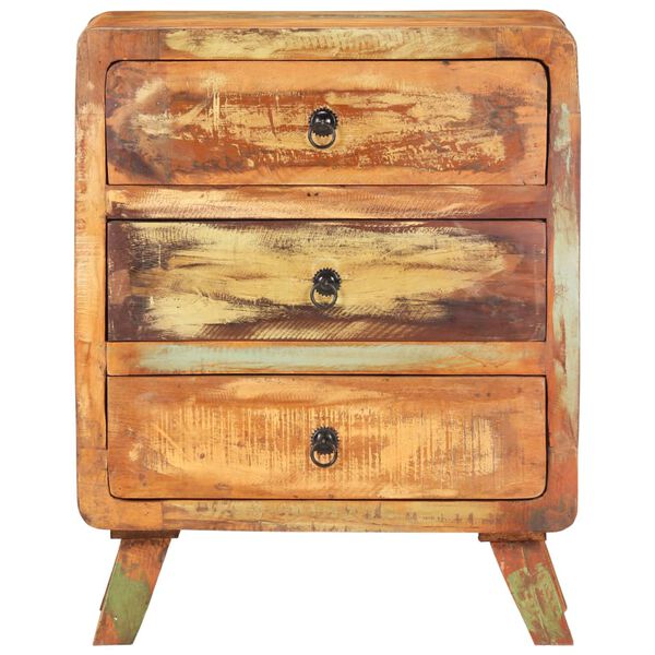 vidaXL Szafka, 60x35x75 cm, lite drewno z odzysku