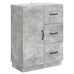 vidaXL Bufet Betonowy szary 66 x 34,5 x 87 cm Drewno inżynieryjne
