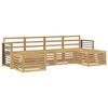 vidaXL Zestawy sof 6 pcs Biały Lite Drewno Akacji