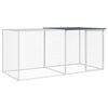 vidaXL Klatka dla kurczak&oacute;w z dachem antracytowa 203x98x90 cm ocynkowana stal