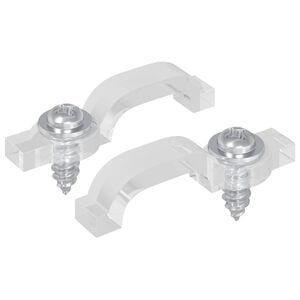 vidaXL Klipsy LED Strip 23,8 mm 2 szt. przezroczysty Plastik i żelazo