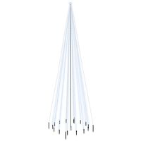 vidaXL Choinka z kołkiem gruntowym, 1134 zimne białe LED, 800 cm