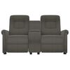 vidaXL Rozkładany fotel masujący z uchwytem, 2-os., ciemnoszary