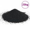 vidaXL Piasek do akwarium, 25 kg, czarny, 0,2-2 mm