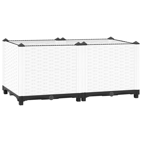 vidaXL Donica do podwyższonej rabaty, 80x40x38 cm, polipropylen