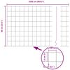 vidaXL Ogrodzenie z słupkiem Szary 0,6 x 25 m Stal i PVC