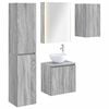 vidaXL Zestaw Szafek Łazienkowych 5 pcs Szary Sonoma 53 x 15,5 x 70 cm