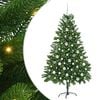 vidaXL Choinka z 300 diodami LED z podstawą Zielony 180 cm PE