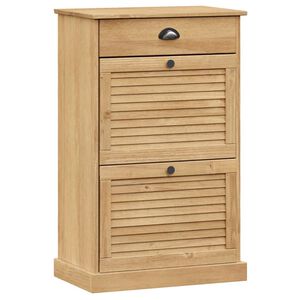 vidaXL Szafka na buty VIGO, 60x35x96 cm, lite drewno sosnowe