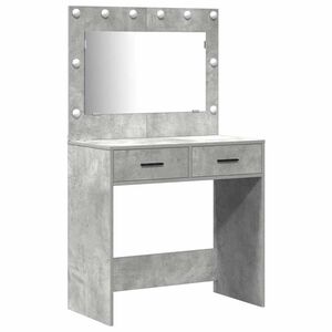vidaXL Toaletka 2 szt. Szary 78,5 x 41 x 135 cm Drewno inżynieryjne