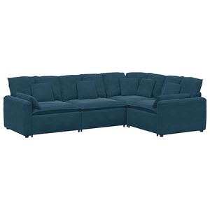 vidaXL Sofa modułowa z poduszkami Velvet Blue