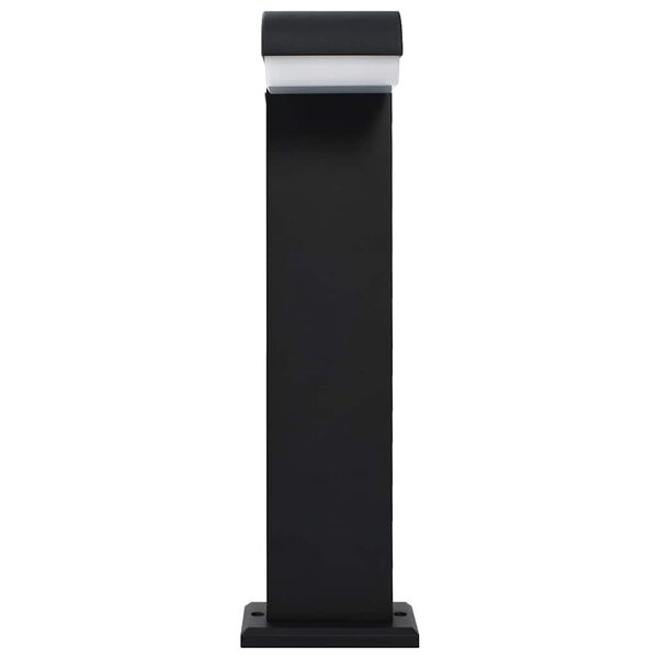 vidaXL Lampa ogrodowa LED, 9 W, czarna, owalna