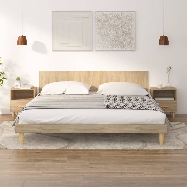 vidaXL Szafki nocne, 2 szt., dąb sonoma, 40x35x47 cm