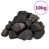 vidaXL Skała wulkaniczna, 10 kg, czarna, 5-8 cm