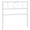 vidaXL Metalowe wymienne wezgłowie, białe, 75 cm