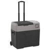vidaXL Lod&oacute;wka na k&oacute;łkach, z uchwytem, czarno-szara, 40 L, PP