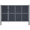 vidaXL Brama ogrodowa stalowa 350x200 cm antracyt