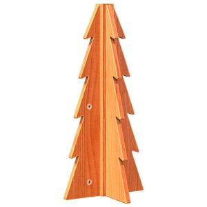 vidaXL Drewniana choinka do udekorowania, brązowa, 49 cm, sosnowa