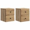 vidaXL Wisząca Szafka Nocna 2 pcs Dąb artisan 34,5 x 33 x 40 cm