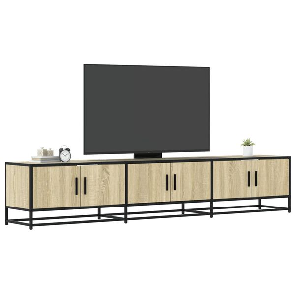 vidaXL Szafka pod TV, dąb sonoma, 210x35x41cm, materiał drewnopochodny