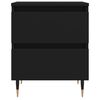 vidaXL Szafka nocna, czarny, 40x35x50 cm, materiał drewnopochodny