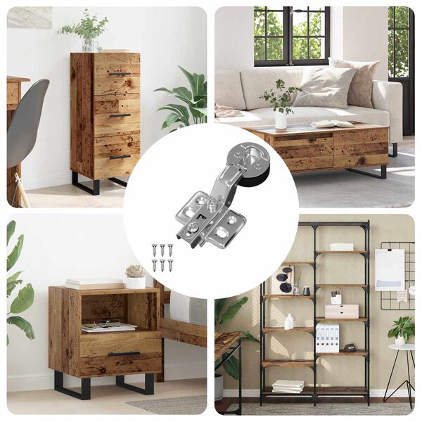 vidaXL Zawias 123 pcs Srebrny 0 Żelazo