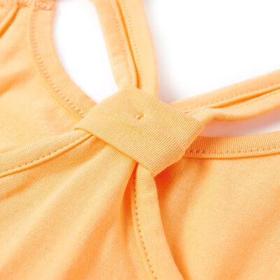 Dziecięca koszulka na ramiączkach, jaskrawopomarańczowa, 92