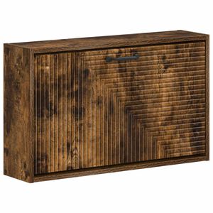 vidaXL Wisząca szafka na buty HAARLEM 71 x 17 x 43 cm Dąb wędzony