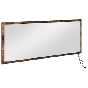 vidaXL Lustro Dąb wędzony 90 x 8,5 x 37 cm Drewno inżynieryjne