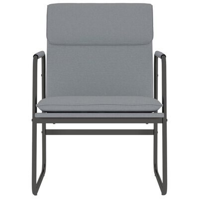 vidaXL Krzesło wypoczynkowe, jasnoszare, 55x64x80 cm, obite tkaniną