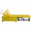 vidaXL Sofa z funkcją spania Żółty 67 x 194 x 38 cm Aksamit