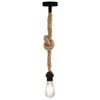 vidaXL Lampa wisząca z przewodem maskowanym liną, E27