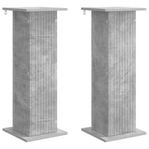 vidaXL Stojak na rośliny 2 pcs Betonowy szary 30,5 x 30 x 80,5 cm