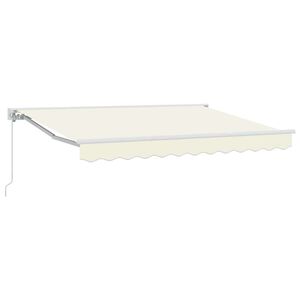 vidaXL Rama markizy kremowy 250 x 200 cm Poliester z powłoką PU