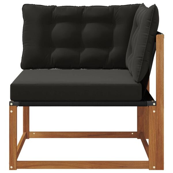 vidaXL Sofa narożna na zewnątrz Lite Drewno Akacji Naturalny