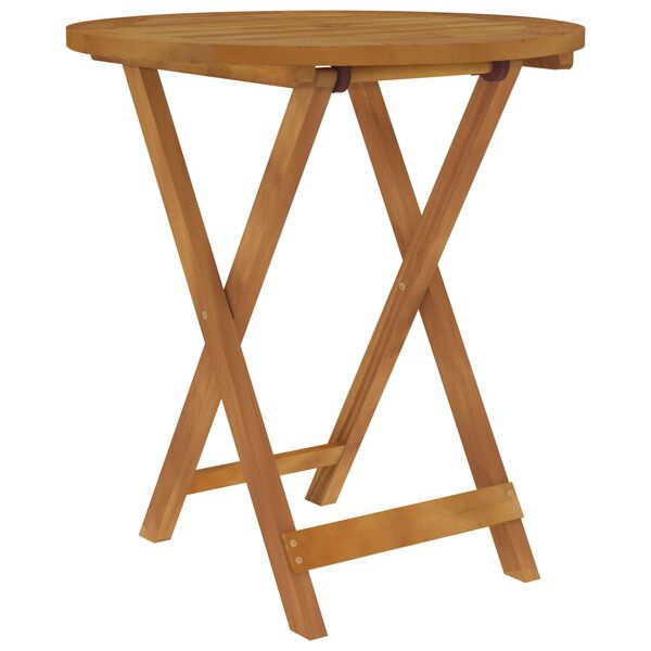 vidaXL 3-cz. zestaw składanych mebli ogrodowych, lite drewno akacjowe