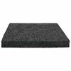 vidaXL Pad Patio z Granulatem Gumowym Czarny 9 x 9 x 1 cm Guma