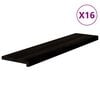 vidaXL Stopnie schodowe 16 szt. brązowoczarne 110x25x2 cm lite drewno dębowe