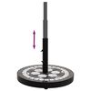 vidaXL Okrągła podstawa pod parasol, czarno-biała, 12 kg