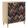 vidaXL Bufet OMMEN Sonoma 69 x 33 x 75 cm Drewno inżynieryjne