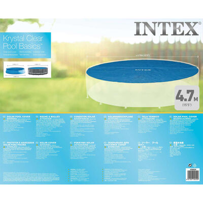 Intex Solarna plandeka na basen, okrągła, 488 cm