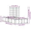 vidaXL Ramka ł&oacute;żka Woskowy Brąz 75 x 190 cm Lite drewno sosnowe