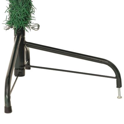 vidaXL Sztuczna choinka ze stojakiem, połówka, zielona, 240 cm, PVC