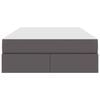 vidaXL Ł&oacute;żko z miejscem na przechowywanie i materacem 2 pcs Szary