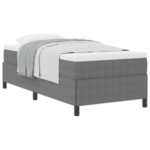 vidaXL Ł&oacute;żko sprężynowe Jasnoszary 80 x 200 cm Tkanina sztruksowa