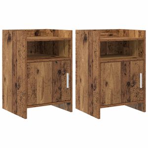 vidaXL Szafki nocne 2 pcs Stare drewno 40 x 36 x 60 cm