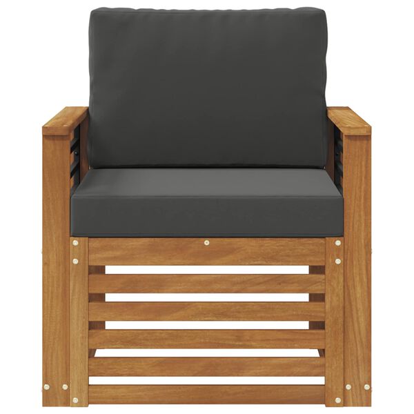 vidaXL Zestaw sof na zewnątrz z poduszką Naturalny 71 x 63 x 73 cm